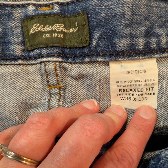 Eddie Bauer Men's Relaxed Fit Jeans, Size 36x30, Used! - Picture 6 of 7
